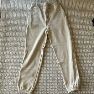 ASOS size 4 beige sweat pants, brand new